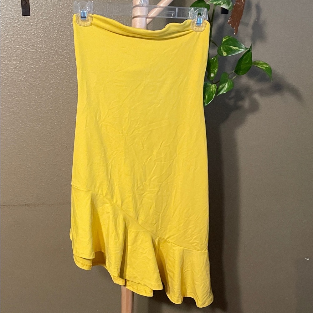Susana Monaco Strapless Yellow Dress - Picture 4 of 7